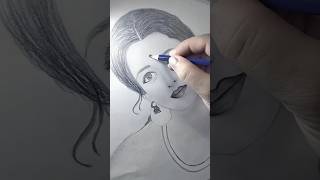 Sketch of Aishwarya RaiIndian actor aishwarya sketch devdas art shorts drawing [upl. by Iglesias]