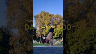 Achieving HANDSTAND PUSH UP  Day 100100 calisthenics motivation handstandpushup [upl. by Ykcor671]