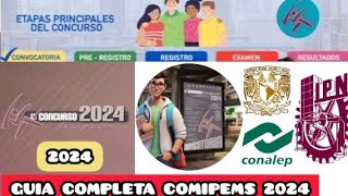 PROCEDIMIENTO para el PREREGISTRO DE COMIPEMS 2024 [upl. by Olav]