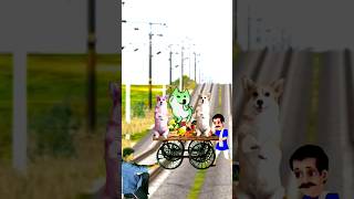 Russian dog danse with indian dog on fruit cart Stop the superfast traintrendingviralvideo [upl. by Keare]