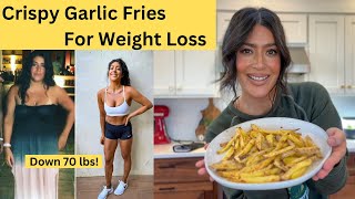 Crispy Garlic Fries For Weight Loss  Plant Based [upl. by Urson]