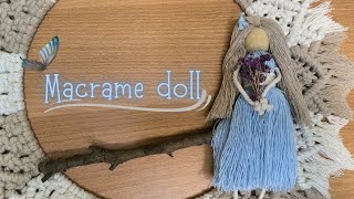 Macrame girl doll  Macrame tutorial [upl. by Neeruan]