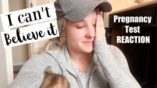 PREGNANCY TEST REACTION  TELLING MY HUSBAND IM PREGNANT [upl. by Demetra]