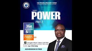 Power  Olajide A Aribisala  31082024 [upl. by Tlihcox193]