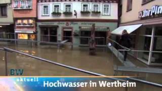 Hochwasser in Wertheim steigt 11 01 2011 16 00 [upl. by Llewej898]