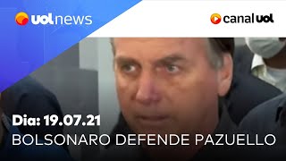 Marco Antonio Villa comenta novas falas de Bolsonaro e defesa de Pazuello  UOL News 190721 [upl. by Aronel]