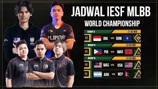 JADWAL IESF MLBB WORLD CHAMPIONSHIP 2024  HARI INI SELASA 12 NOVEMBER 2024 [upl. by Orren]