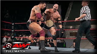 Goldberg vs Batista full match in wwe history wwe wrestling wwewrestler [upl. by Targett]