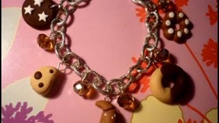 Come montare un bracciale con charms in fimo  How to create a charms bracialet [upl. by Ztirf]