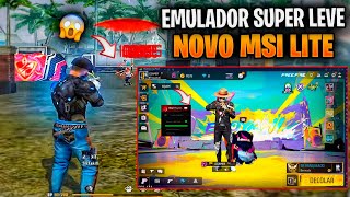 âœ… MELHOR EMULADOR LEVE PARA PC FRACO 2024  FPS MELHOR CONFIG MSI 5 LITE [upl. by Bor]