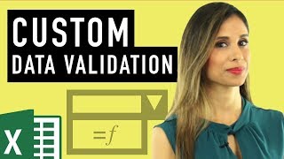 Excel Custom Data Validation Use formulas to check for text numbers amp length [upl. by Ecinwahs]