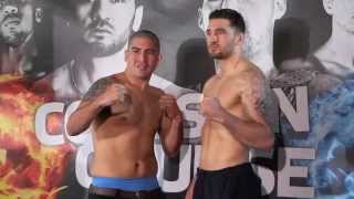 NATHAN CLEVERLY v ALEJANDRO VALORI  OFFICIAL WEIGHIN LIVERPOOL  COLLISION COURSE [upl. by Ahsienak224]