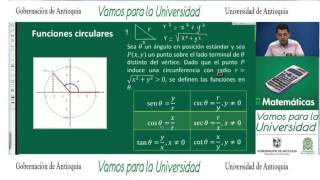 Matemáticas CLASE 24 Carlos Barrera Trigonometría del círculo [upl. by Hennie]