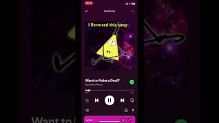 I reversed this song capcut billcipher gravityfalls kyleallenmusic KyleAllenMusic [upl. by Eberly]