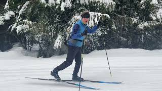 How to Classic Cross Country ski with the quotDiagonal Stridequot [upl. by Daphna]