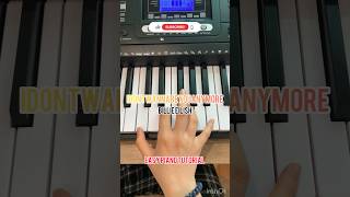 🎹😍 Simple piano tutorial « idontwannabeyouanymore » music cover song piano billieeilish [upl. by Esirehs]