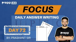 Focus  Daily Answer Writing for UPSC CSE 202425  Day 72  UPSC CSE 202425  upsc2024 upsc [upl. by Cyma411]