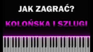 Kolońska i szlugi do snu  PIANO TUTORIAL  Nuty  Podkład  Karaoke [upl. by Tengler]