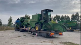 Приїхали 4 комбайни з Німеччини 🇩🇪 John Deere 1042 932 1158 claas dominator 48  Огляд JD 1072❗️ [upl. by Leyes420]