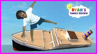 ROBLOX Sinking Ship Lets Play Family Game Night with Ryans Family Review [upl. by Sianna197]