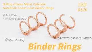 How are 3ring Binder Rings packaged [upl. by Nyad]