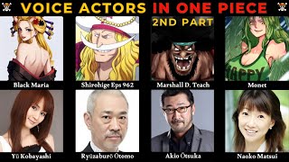 Characters and Their Voice Actor in ONE PIECE  2nd Part [upl. by Fayth]