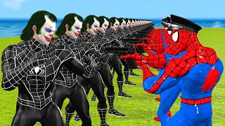 Siêu nhân nhện🔴SpiderMan attacks the bad guys team Joker rescue Spider woman🕷️ Hulk vs Shark spider [upl. by Aneled343]