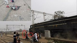 Live Train Accident In Pakistan  High Speed Train Tezgam Express Hit Motor Bike in Lahore [upl. by Carder]