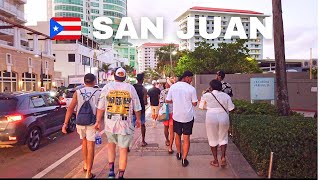 🇵🇷 SAN JUAN CONDADO BEACH DISTRICT PUERTO RICO WALKING TOUR 4K [upl. by Hametaf]