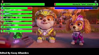 PAW Patrol The Mighty Movie 2023 Final Battle with healthbars [upl. by Nicram]