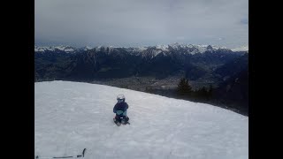 Brandnertal Ski  Bürserberg Loischkopf  Easter Monday  05042021 [upl. by Yeleek215]