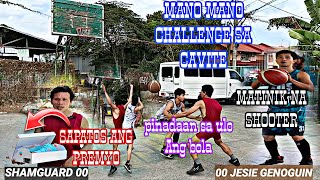 DUMAYO PA NG CAVITE PARA SA MANO MANO CHALLENGEMATINIK NA SHOOTER ANG NAKALABAN KObasketball [upl. by Acira]