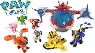 Full Set Paw Patrol Air Rescue Pups amp Air Patroller  Nickelodeon Flying Pups [upl. by Forelli]