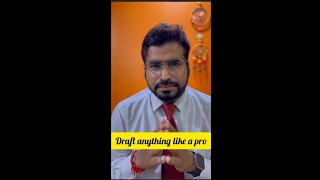 Draft anything like a Pro  Improve Drafting tips  Praveen singh Adv draftingskills [upl. by Galasyn]