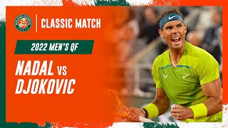 Nadal vs Djokovic 2022 Mens quarterfinal  RolandGarros Classic Match [upl. by Kincaid]