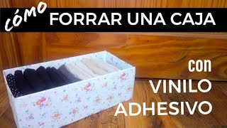 Cómo forrar una caja con vinilo adhesivo diy [upl. by Ariek]