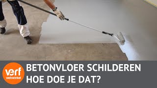 Hoe schilder je een vloer met vloercoating [upl. by Gemma]