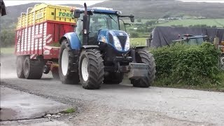 New Holland and pottinger silage wagon [upl. by Emarej]