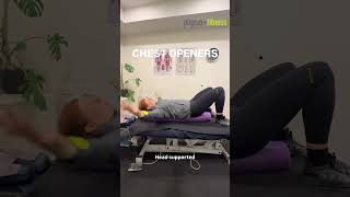 CHEST OPENERS for back pain chesttherapy chestopener foamrollerexercises foamroller [upl. by Nnagrom]