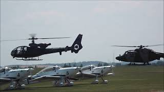 Westland Lynx and Gazelle  Duxford Summer Airshow 2023 [upl. by Arv]