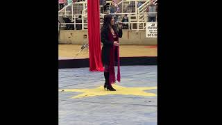 Shriners circus Memphis 2022 National Anthem performance [upl. by Ardnazil]