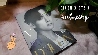 DICON VOL10 BTS V COVER UNBOXING [upl. by Zosema260]