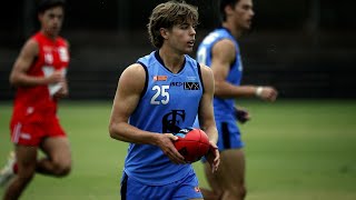 2023 AFL Rookie Draft Pick 1  Loch Rawlinson [upl. by Onailil]