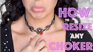 3 EASY steps to RESIZE any CHOKER [upl. by Nahtanaj198]