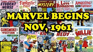 Marvel Comics November 1961  the COMPLETE History of the Marvel Universe part 1 [upl. by Ymereg]