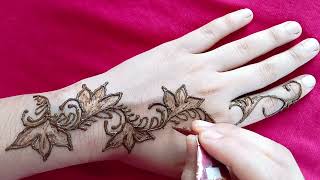 New Year Shaded Mehndi Design  Beautiful Arabic Mehndi Design  Mehndi Ka Design Mehndi Design [upl. by Scheers]