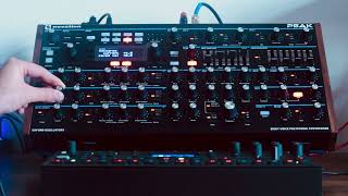 Novation Peak sequenced by Octatrack MKII Ambient jam [upl. by Ellerehc877]