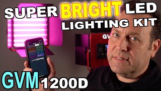 GVM 1200D 50W RGB  LED Lighting Kit Review 1200D vs 1000D 800D  BEST YOUTUBE LIGHTS [upl. by Gorden987]