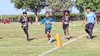 Jace 🏈 Tulare Saints Flag Football Sundale School [upl. by Nyllewell320]