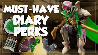 The BEST Diary Perks Your OSRS Account Needs [upl. by Oag870]